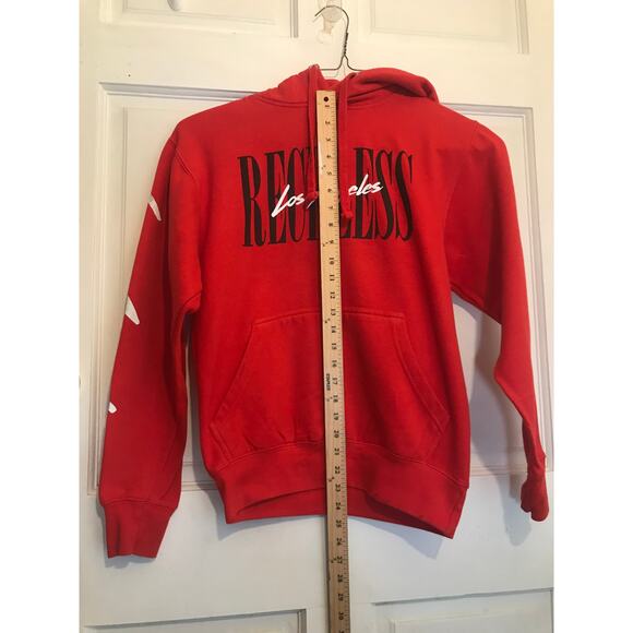 YR Hoodie Sweatshirt Women's XS Red  W/Drawstring Closure - Picture 6 of 8